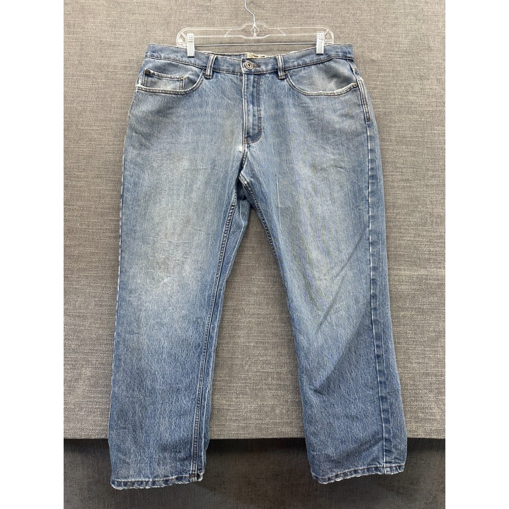 Bass Pro Shops RedHead Jeans Mens 38x32 Blue Denim Cotton Mid Rise Straight Leg